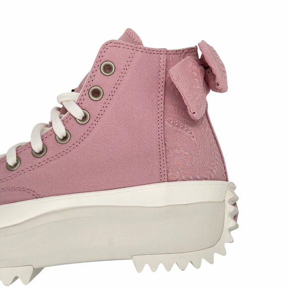 ✨Converse Women Shoes 10.5 Run Star Hike Hi Dusty Pink Embroidered Bow A09781C✨ - Picture 11 of 12